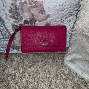 Kate Spade Wristlet Wallet Genuine Leather